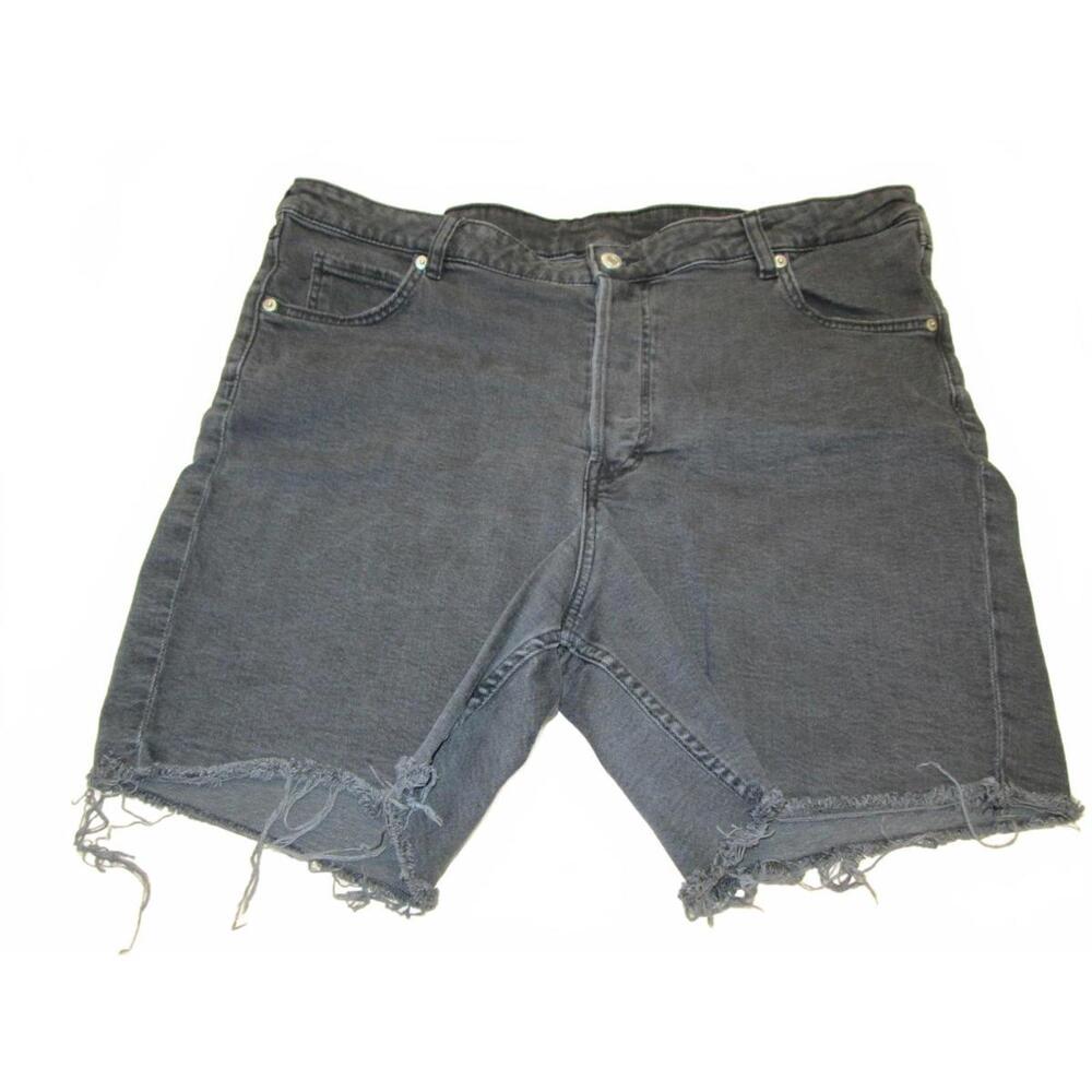 H & M 90's Womens Size 20 Cutoff High Waist Black Denim Shorts